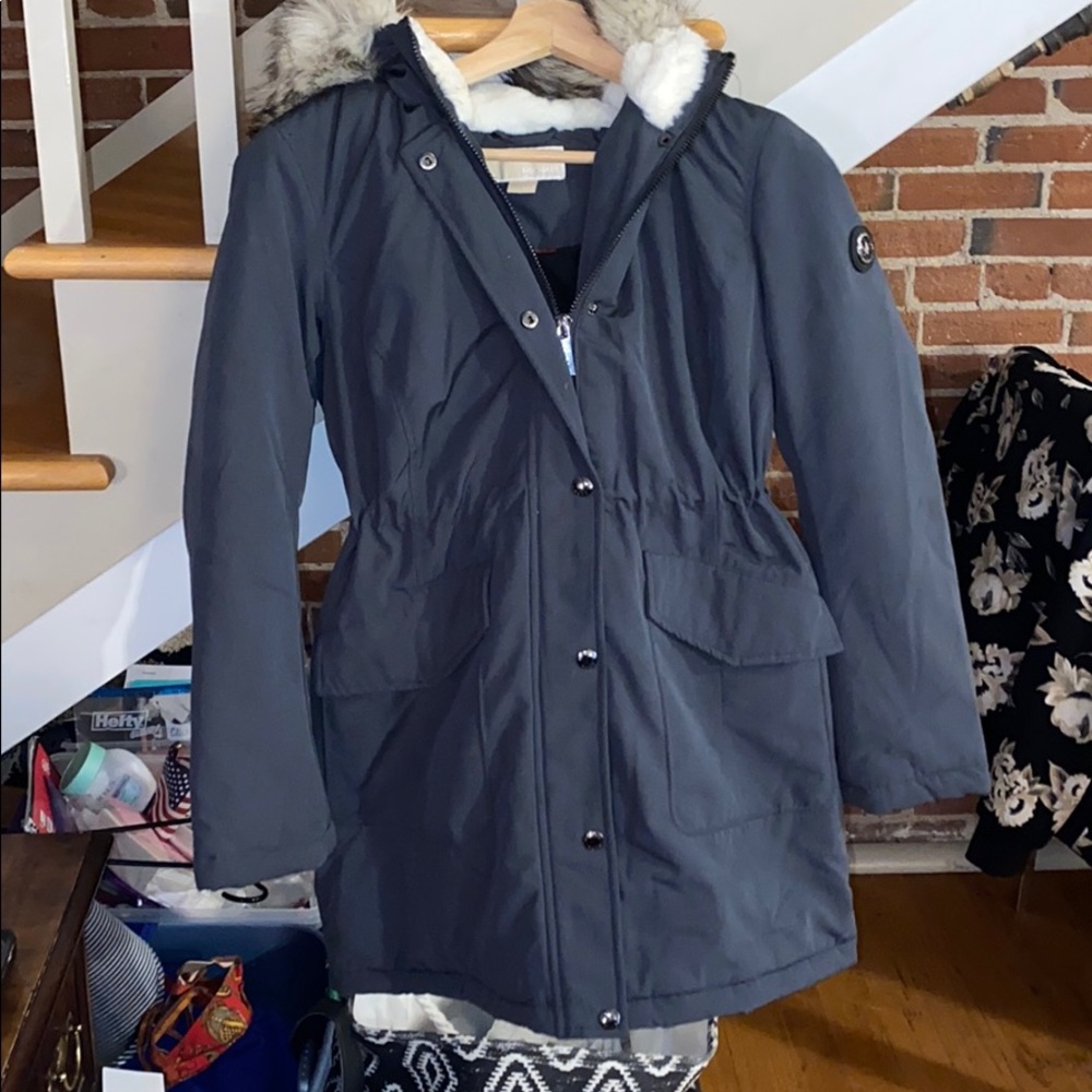 Michael korrs faux fur down parka- unisex